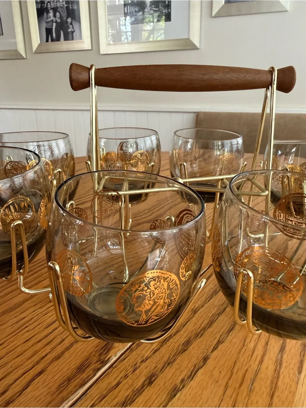 🥃 Vintage Mid-Century Cocktail Glass Set 🥃